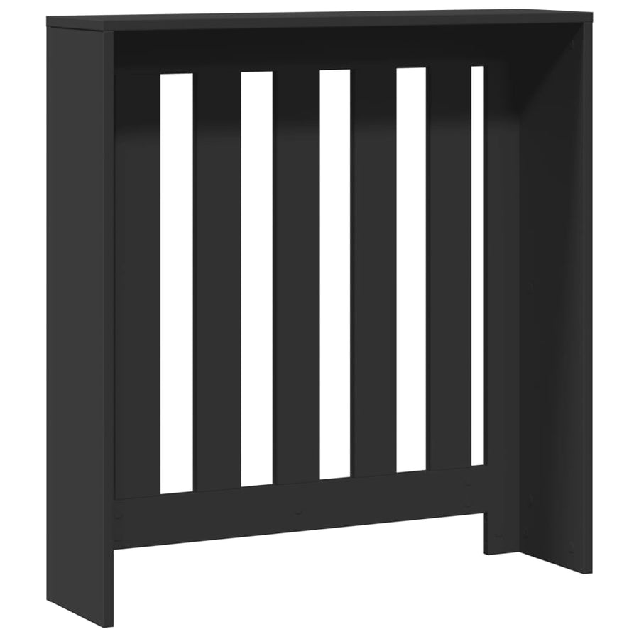 Radiatorombouw 78x20x82 cm bewerkt hout zwart