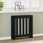 Radiator cover 78x20x82 cm engineered wood black