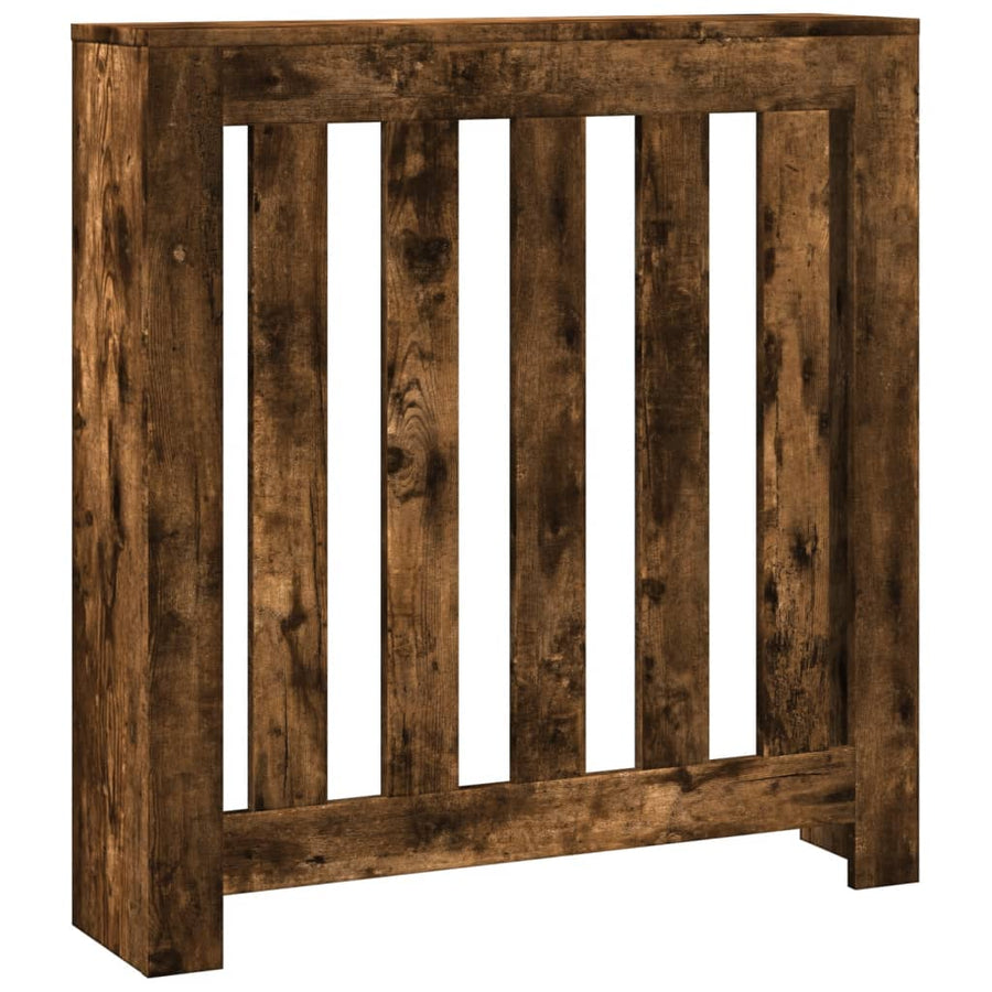 Radiatorombouw 78x20x82 cm bewerkt hout gerookt eikenkleurig