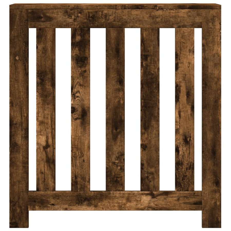 Radiatorombouw 78x20x82 cm bewerkt hout gerookt eikenkleurig