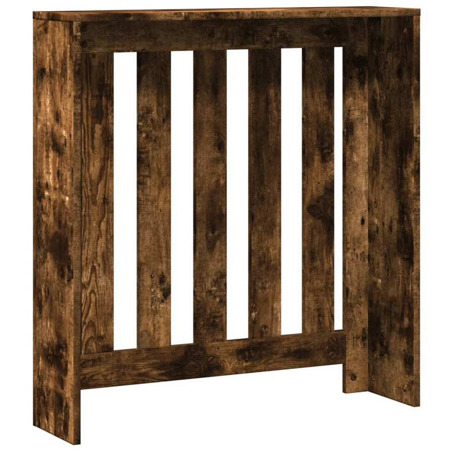 Radiatorombouw 78x20x82 cm bewerkt hout gerookt eikenkleurig