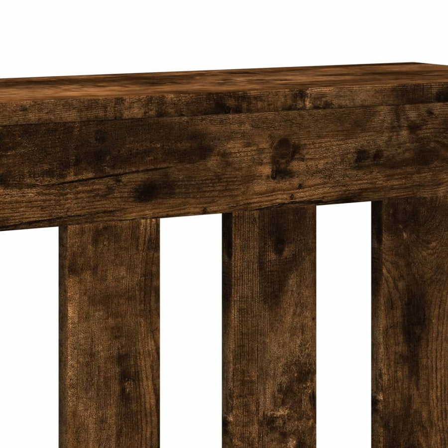Radiatorombouw 78x20x82 cm bewerkt hout gerookt eikenkleurig