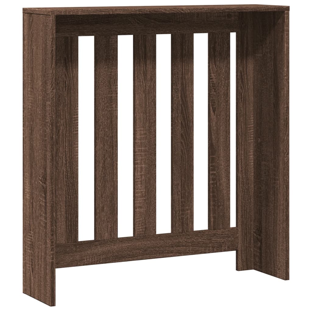 Radiatorombouw 78x20x82 cm bewerkt hout bruin eikenkleurig