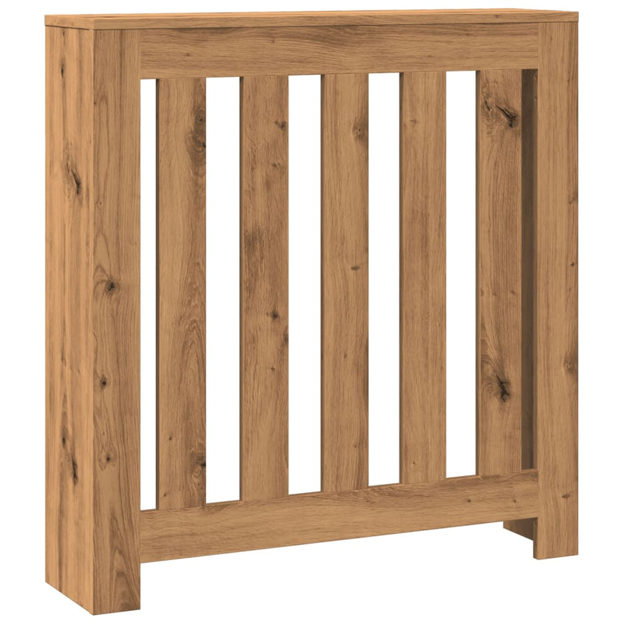 Radiatorombouw 78x20x82 cm bewerkt hout artisanaal eikenkleur