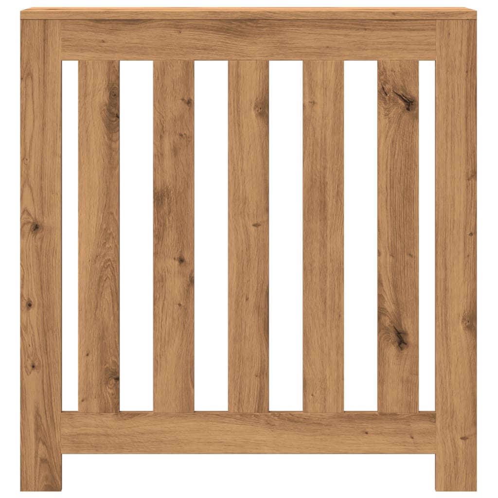 Radiatorombouw 78x20x82 cm bewerkt hout artisanaal eikenkleur