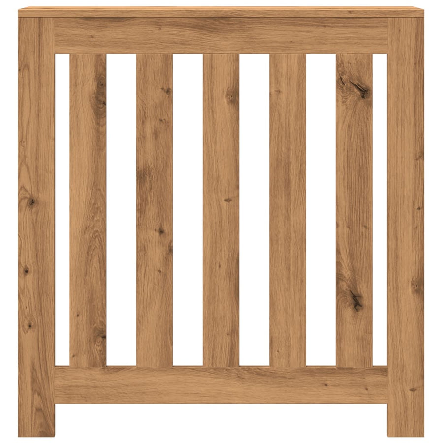 Radiatorombouw 78x20x82 cm bewerkt hout artisanaal eikenkleur