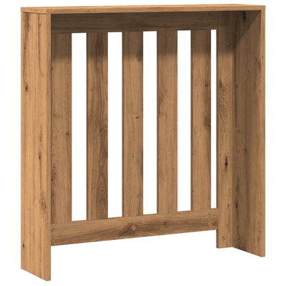 Radiatorombouw 78x20x82 cm bewerkt hout artisanaal eikenkleur