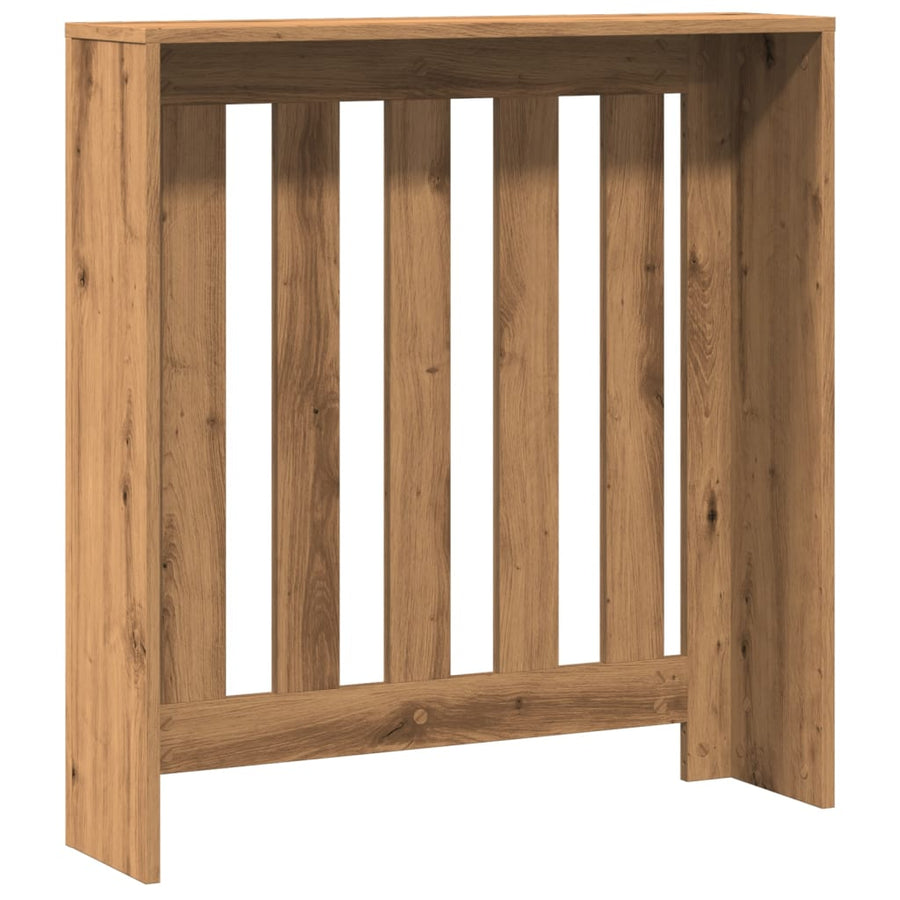Radiatorombouw 78x20x82 cm bewerkt hout artisanaal eikenkleur