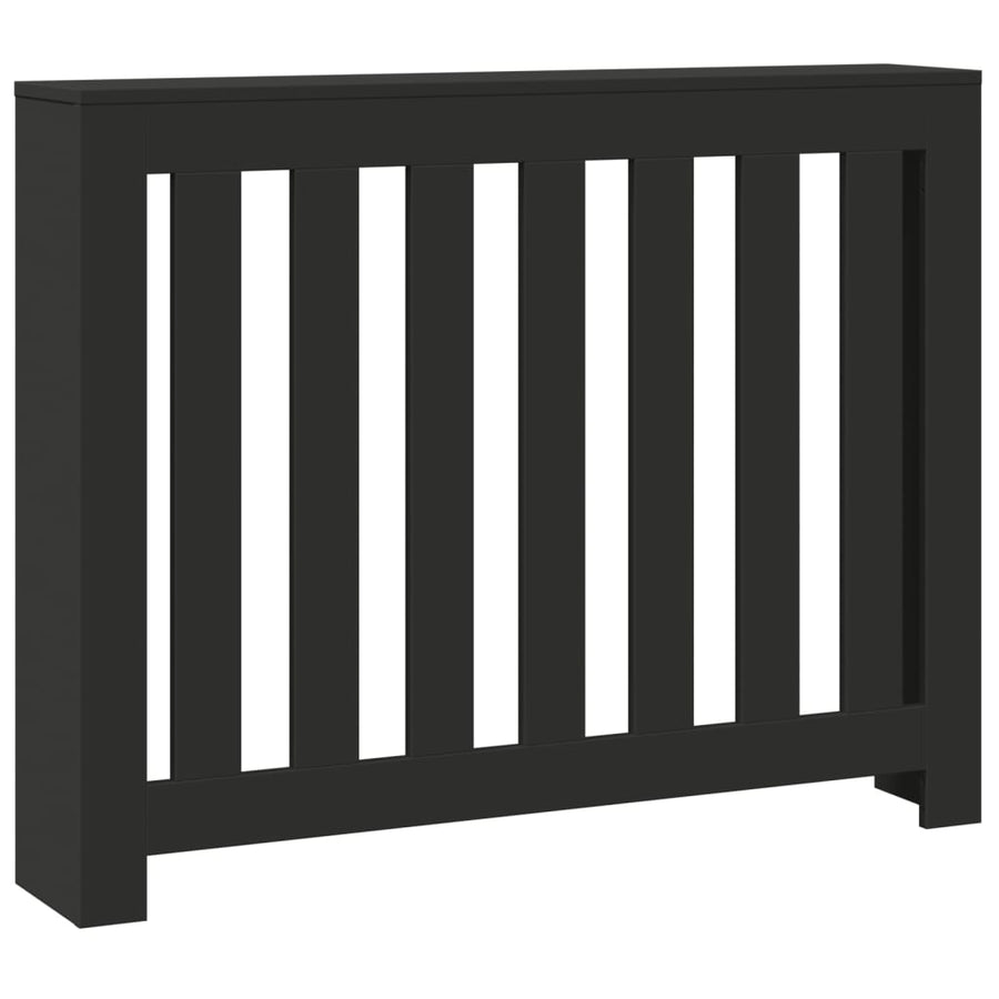 Radiatorombouw 104x20x82 cm bewerkt hout zwart