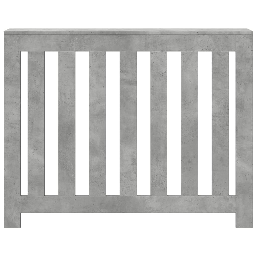 Radiatorombouw 104x20x82 cm bewerkt hout betongrijs