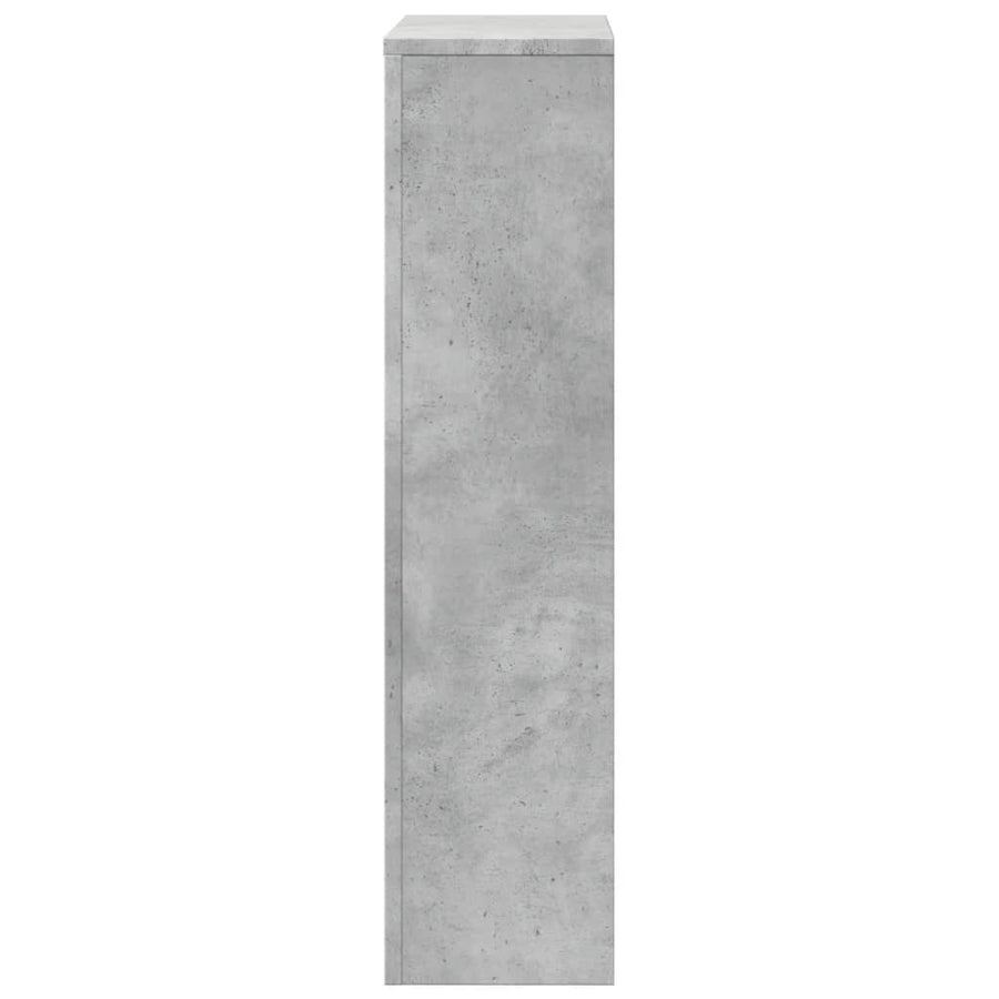 Radiatorombouw 104x20x82 cm bewerkt hout betongrijs