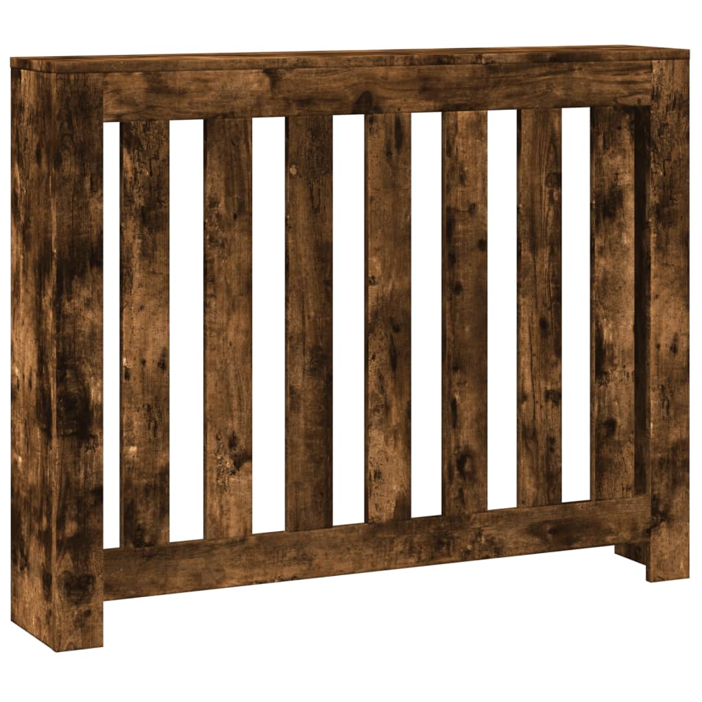 Radiatorombouw 104x20x82 cm bewerkt hout gerookt eikenkleurig