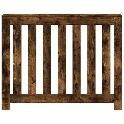 Radiatorombouw 104x20x82 cm bewerkt hout gerookt eikenkleurig