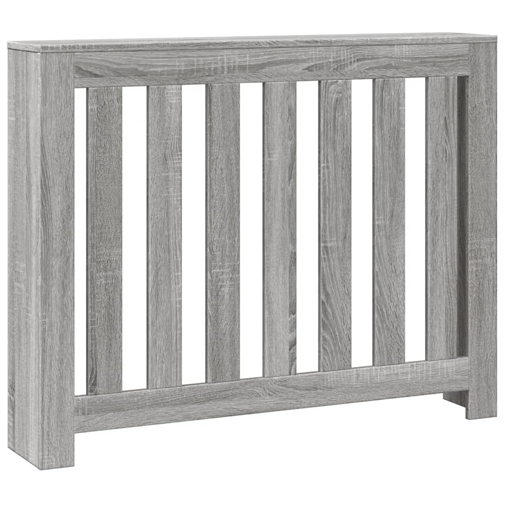 Radiatorombouw 104x20x82 cm bewerkt hout grijs sonoma eiken