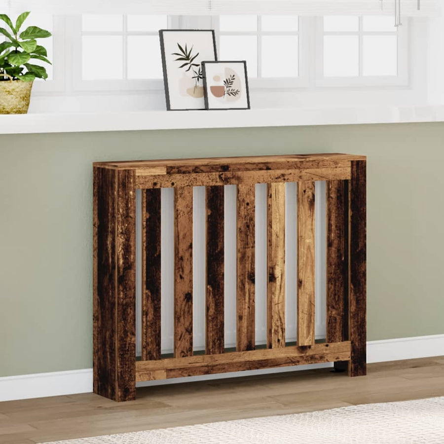 Radiatorombouw 104x20x82 cm bewerkt hout oud hout