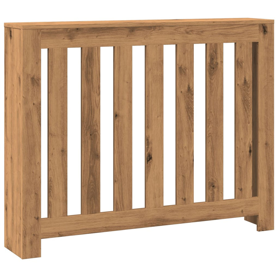 Radiatorombouw 104x20x82 cm bewerkt hout artisanaal eikenkleur