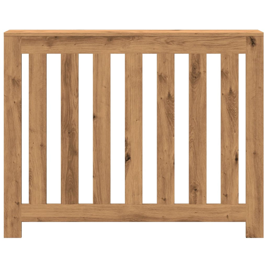 Radiatorombouw 104x20x82 cm bewerkt hout artisanaal eikenkleur