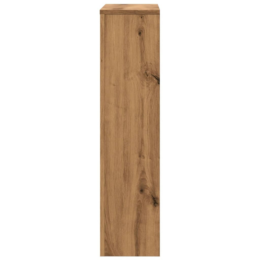 Radiatorombouw 104x20x82 cm bewerkt hout artisanaal eikenkleur