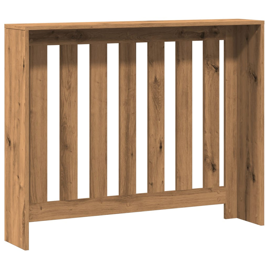 Radiatorombouw 104x20x82 cm bewerkt hout artisanaal eikenkleur