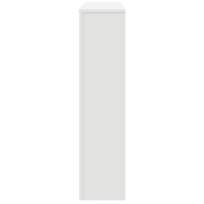 Radiatorombouw 149x20x82 cm bewerkt hout wit