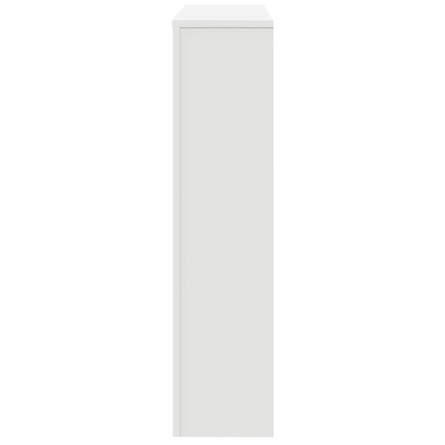 Radiatorombouw 149x20x82 cm bewerkt hout wit