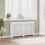 Radiatorombouw 149x20x82 cm wit bewerkt hout