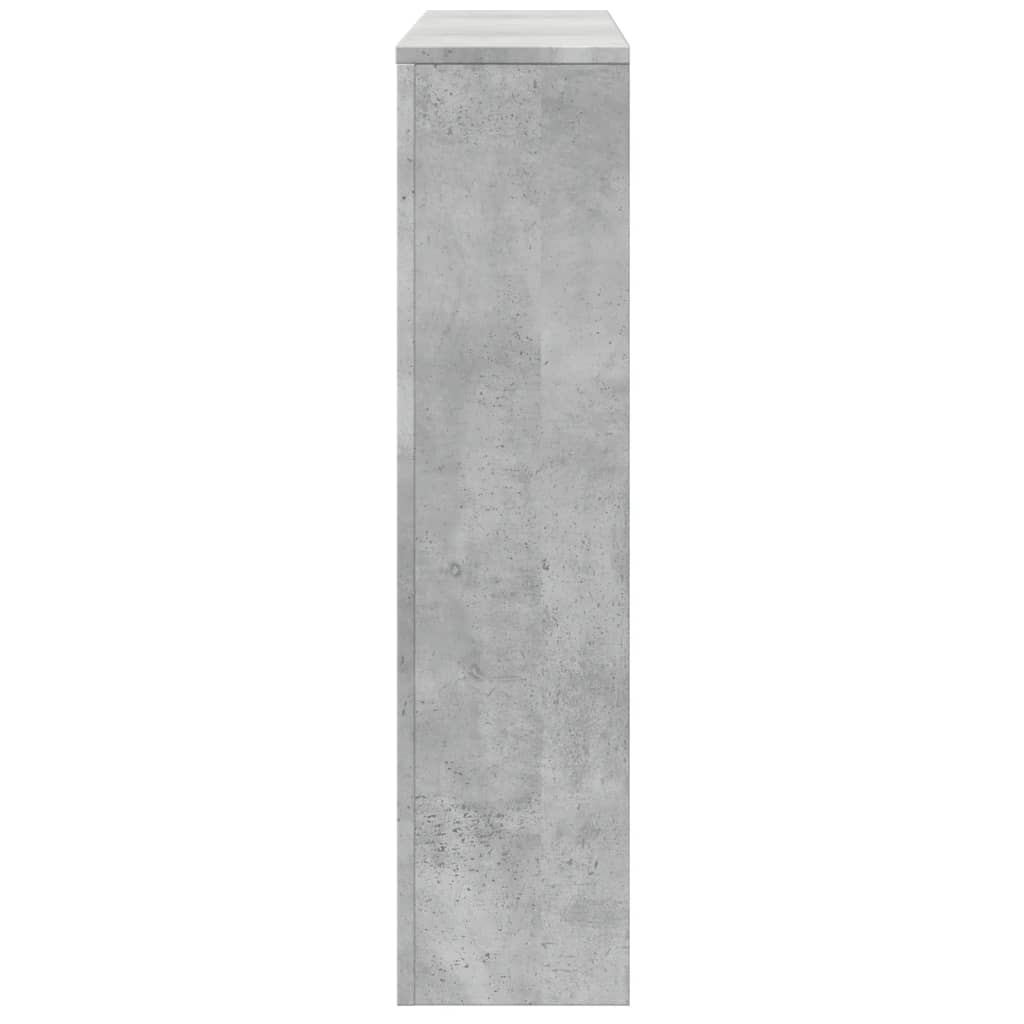 Radiatorombouw 149x20x82 cm bewerkt hout betongrijs