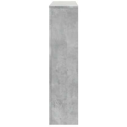 Radiatorombouw 149x20x82 cm bewerkt hout betongrijs