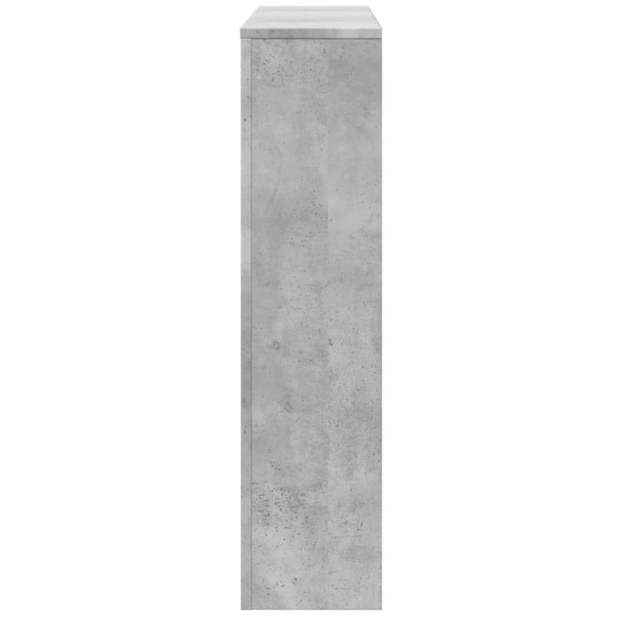 Radiatorombouw 149x20x82 cm bewerkt hout betongrijs