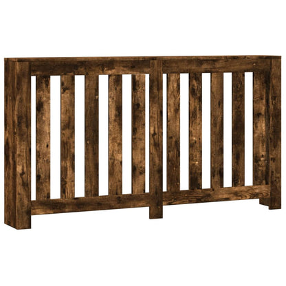 Radiatorombouw 149x20x82 cm bewerkt hout gerookt eikenkleurig