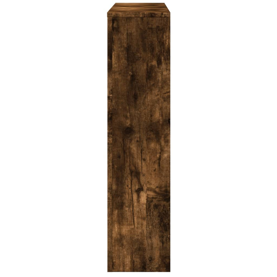 Radiatorombouw 149x20x82 cm bewerkt hout gerookt eikenkleurig