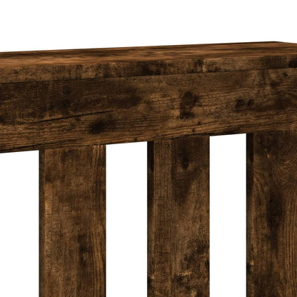 Radiatorombouw 149x20x82 cm bewerkt hout gerookt eikenkleurig