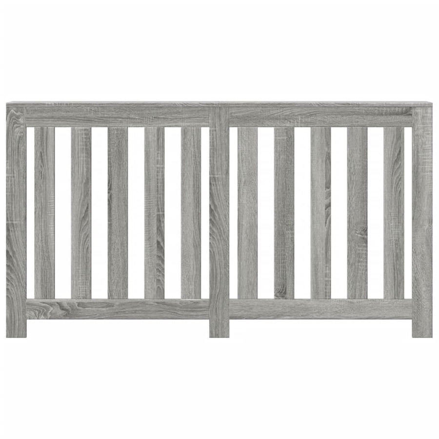 Radiatorombouw 149x20x82 cm bewerkt hout grijs sonoma eiken