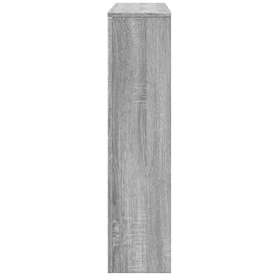 Radiatorombouw 149x20x82 cm bewerkt hout grijs sonoma eiken