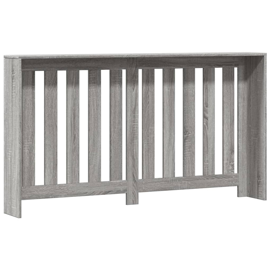 Radiatorombouw 149x20x82 cm bewerkt hout grijs sonoma eiken