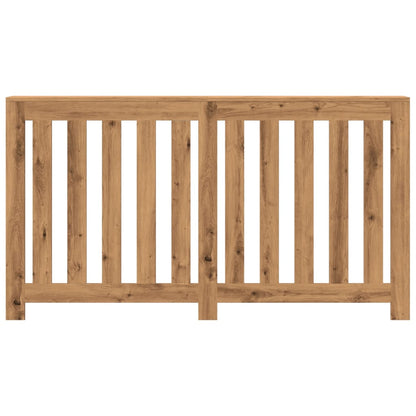 Radiatorombouw 149x20x82 cm bewerkt hout artisanaal eikenkleur