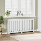 Radiator cover 175x20x82 cm engineered wood white