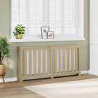 Radiator cover 175x20x82 cm engineered wood Sonoma oak finish