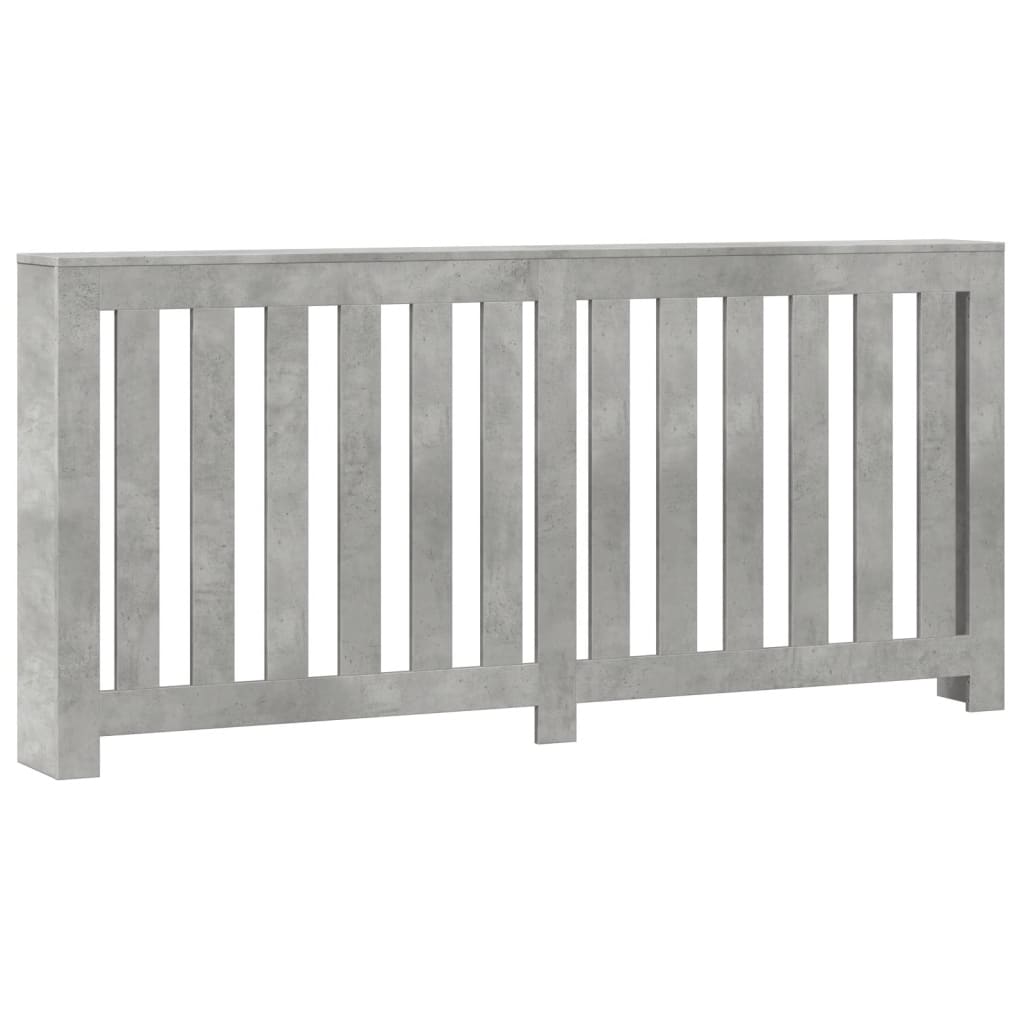Radiatorombouw 175x20x82 cm bewerkt hout betongrijs