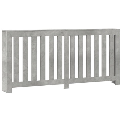 Radiatorombouw 175x20x82 cm bewerkt hout betongrijs