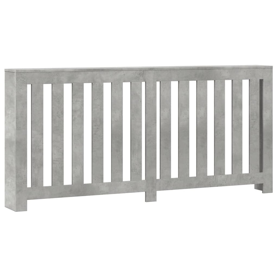 Radiatorombouw 175x20x82 cm bewerkt hout betongrijs