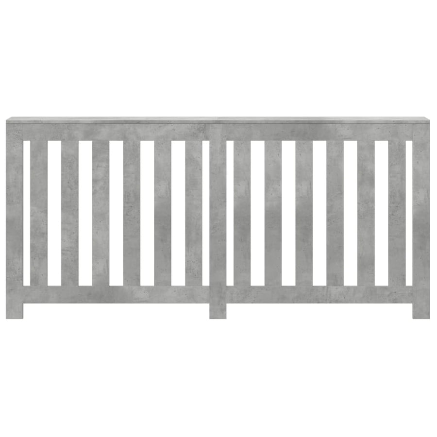 Radiatorombouw 175x20x82 cm bewerkt hout betongrijs