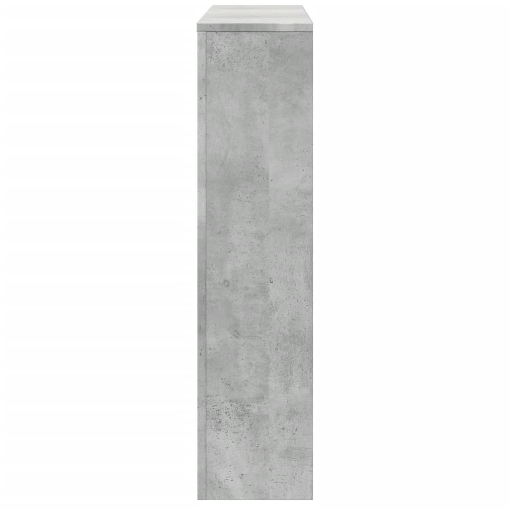 Radiatorombouw 175x20x82 cm bewerkt hout betongrijs