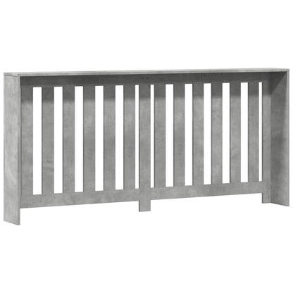 Radiatorombouw 175x20x82 cm bewerkt hout betongrijs