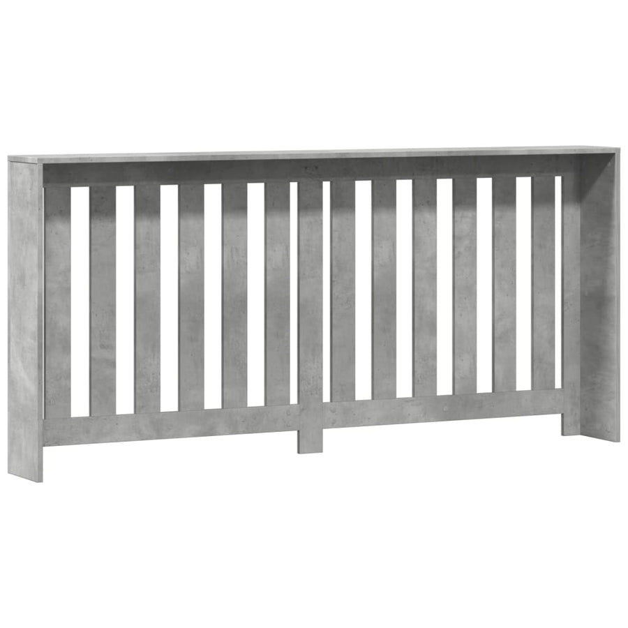 Radiatorombouw 175x20x82 cm bewerkt hout betongrijs