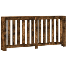 Radiatorombouw 175x20x82 cm bewerkt hout gerookt eikenkleurig
