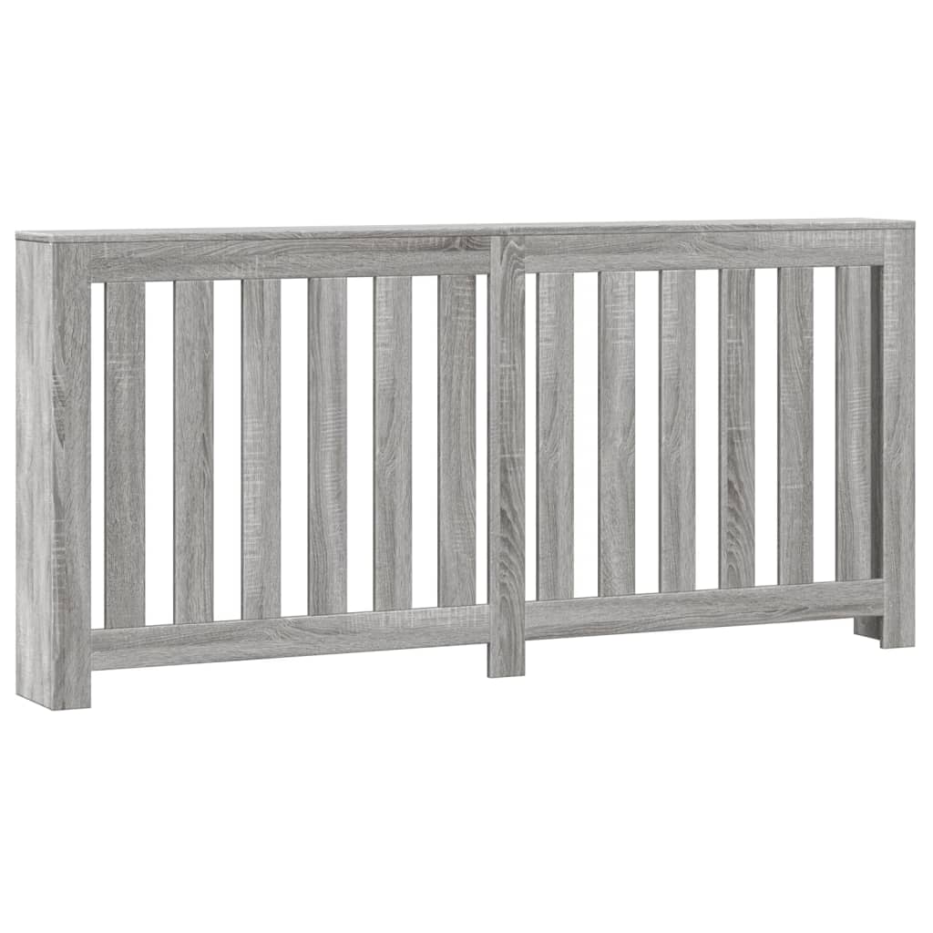 Radiatorombouw 175x20x82 cm bewerkt hout grijs sonoma eiken