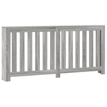 Radiatorombouw 175x20x82 cm bewerkt hout grijs sonoma eiken