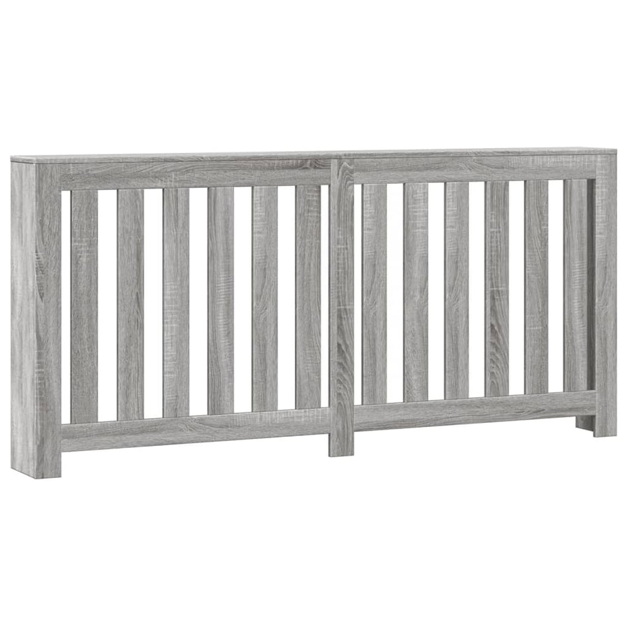 Radiatorombouw 175x20x82 cm bewerkt hout grijs sonoma eiken