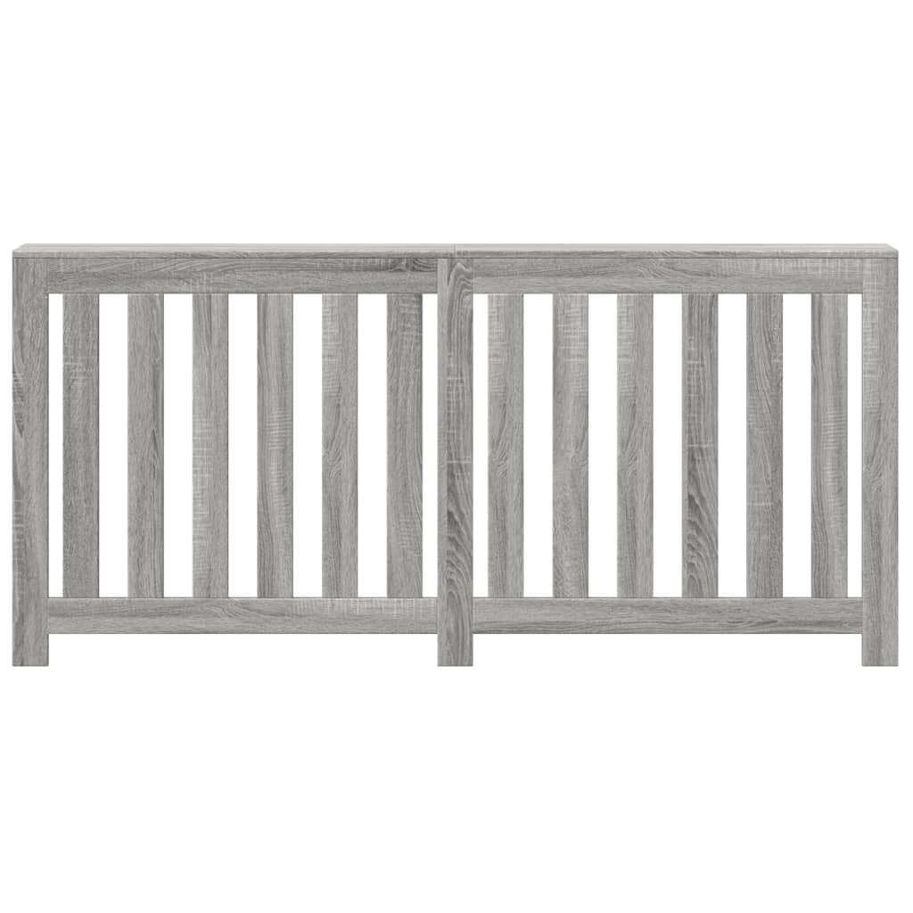 Radiatorombouw 175x20x82 cm bewerkt hout grijs sonoma eiken